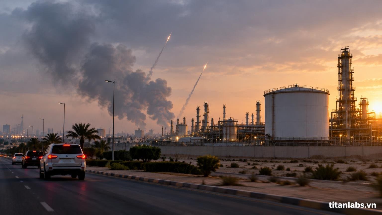 Saudi Aramco sơ tán nhân viên tại Dhahran