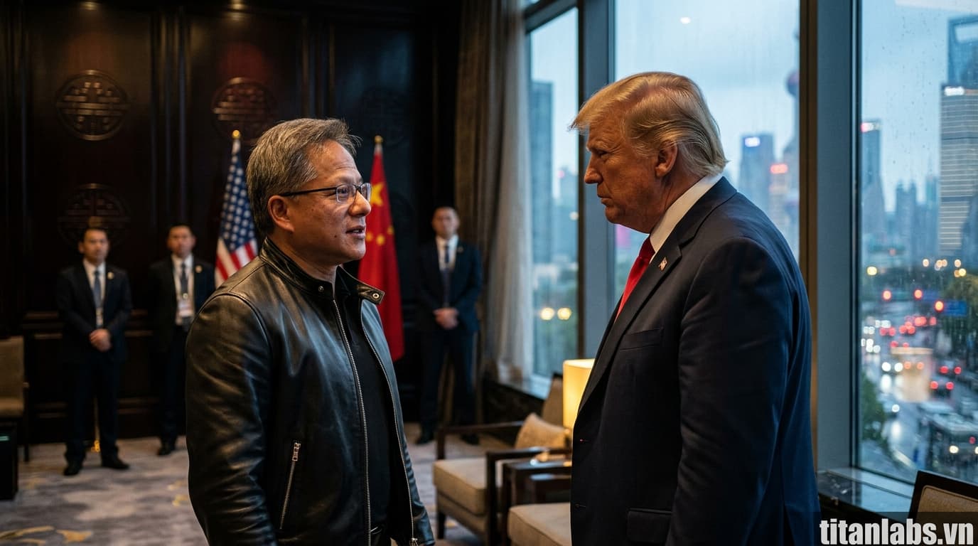 CEO Nvidia có thể tham gia chuyến thăm Trung Quốc của Trump