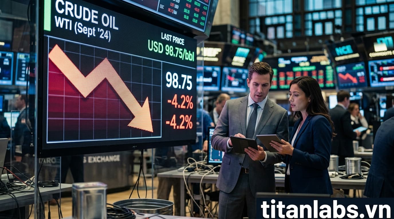 Giá dầu giảm mạnh dưới 100 USD khi xung đột Iran hạ nhiệt