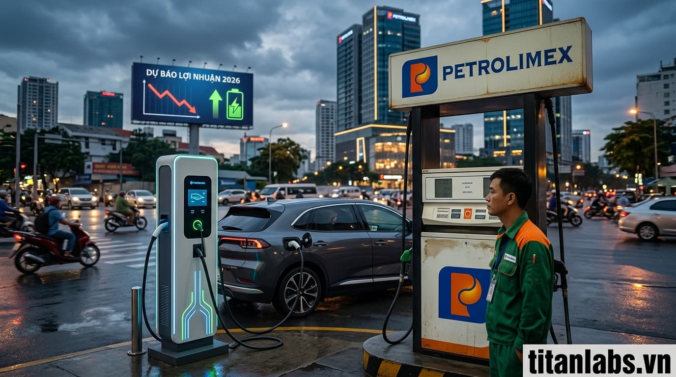 Petrolimex dự kiến lợi nhuận 2026 sụt giảm, đối mặt xe điện