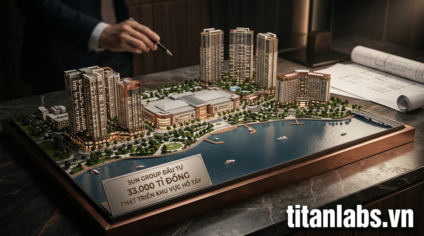 Sun Group đầu tư 33.000 tỉ đồng phát triển khu vực Hồ Tây