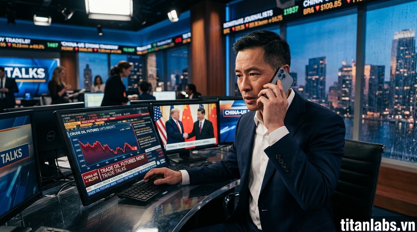 Giá dầu giảm trước thềm đàm phán Trump-Tập