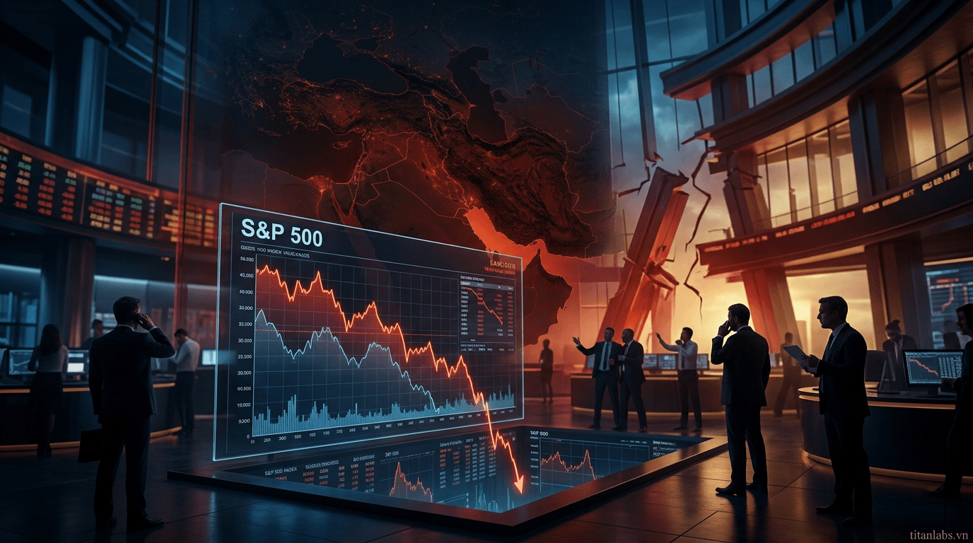 Cổ phiếu S&P 500 giảm mạnh sau căng thẳng Iran và báo cáo việc làm