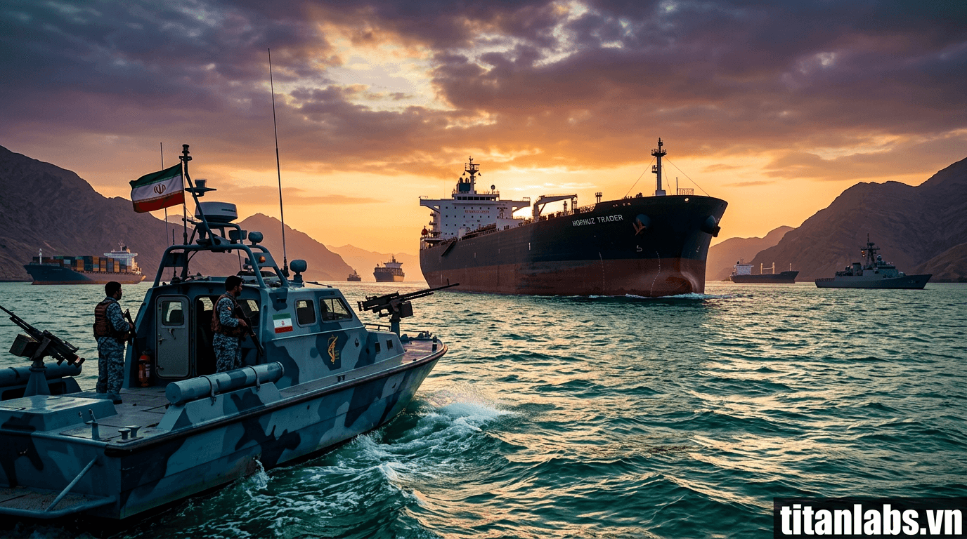 Iran gây áp lực lên eo biển Hormuz, giá dầu tăng vọt