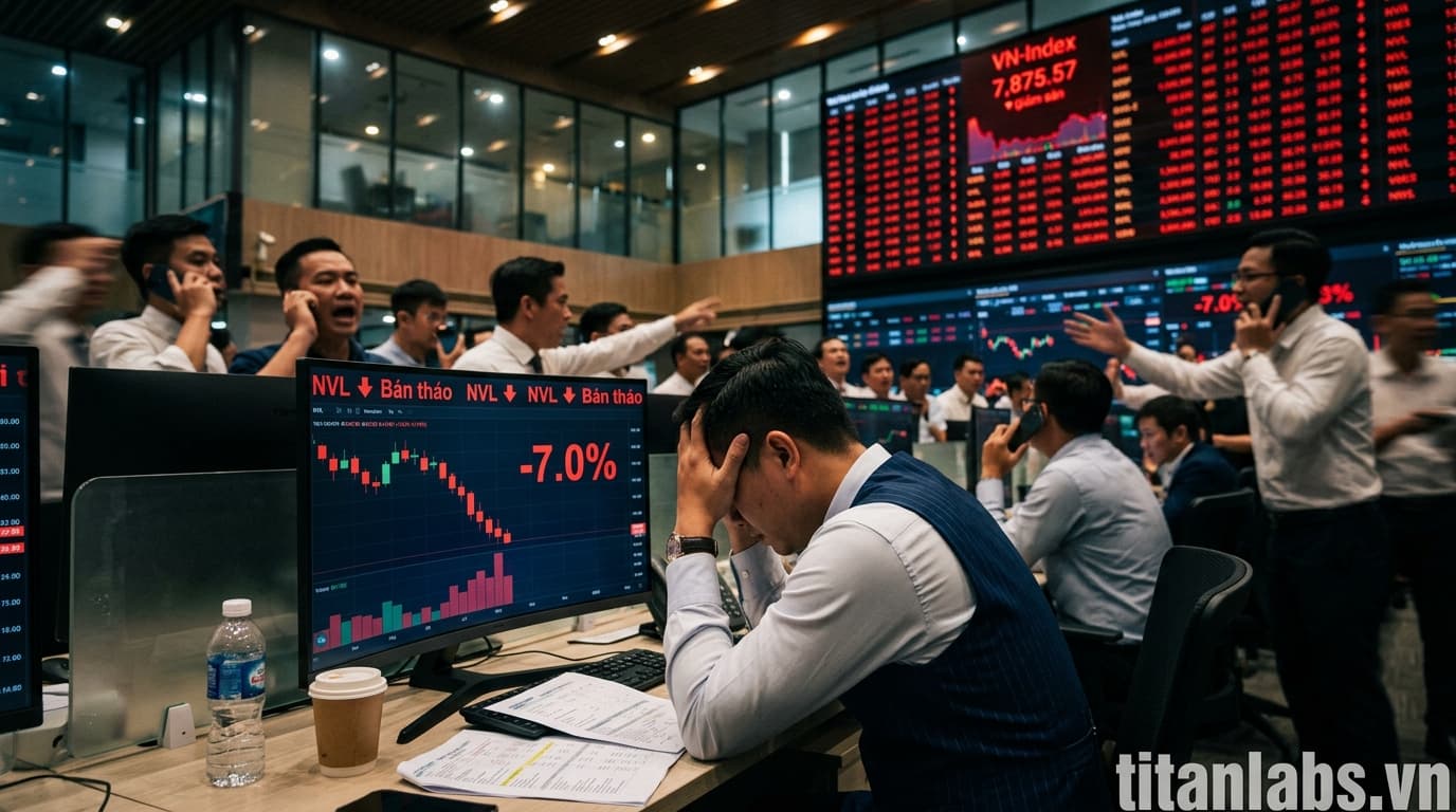 NVL giảm sàn phiên thứ hai, áp lực bán gia tăng