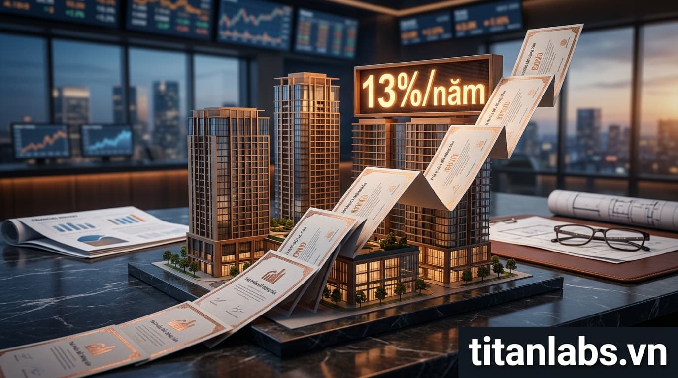 Lãi suất trái phiếu bất động sản leo thang lên tới 13%/năm