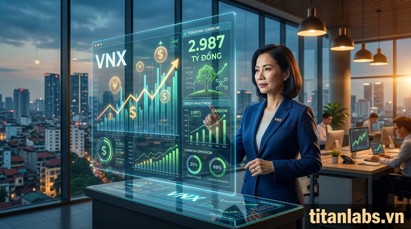 VNX đặt mục tiêu lãi 2.987 tỷ đồng, vận hành thị trường carbon