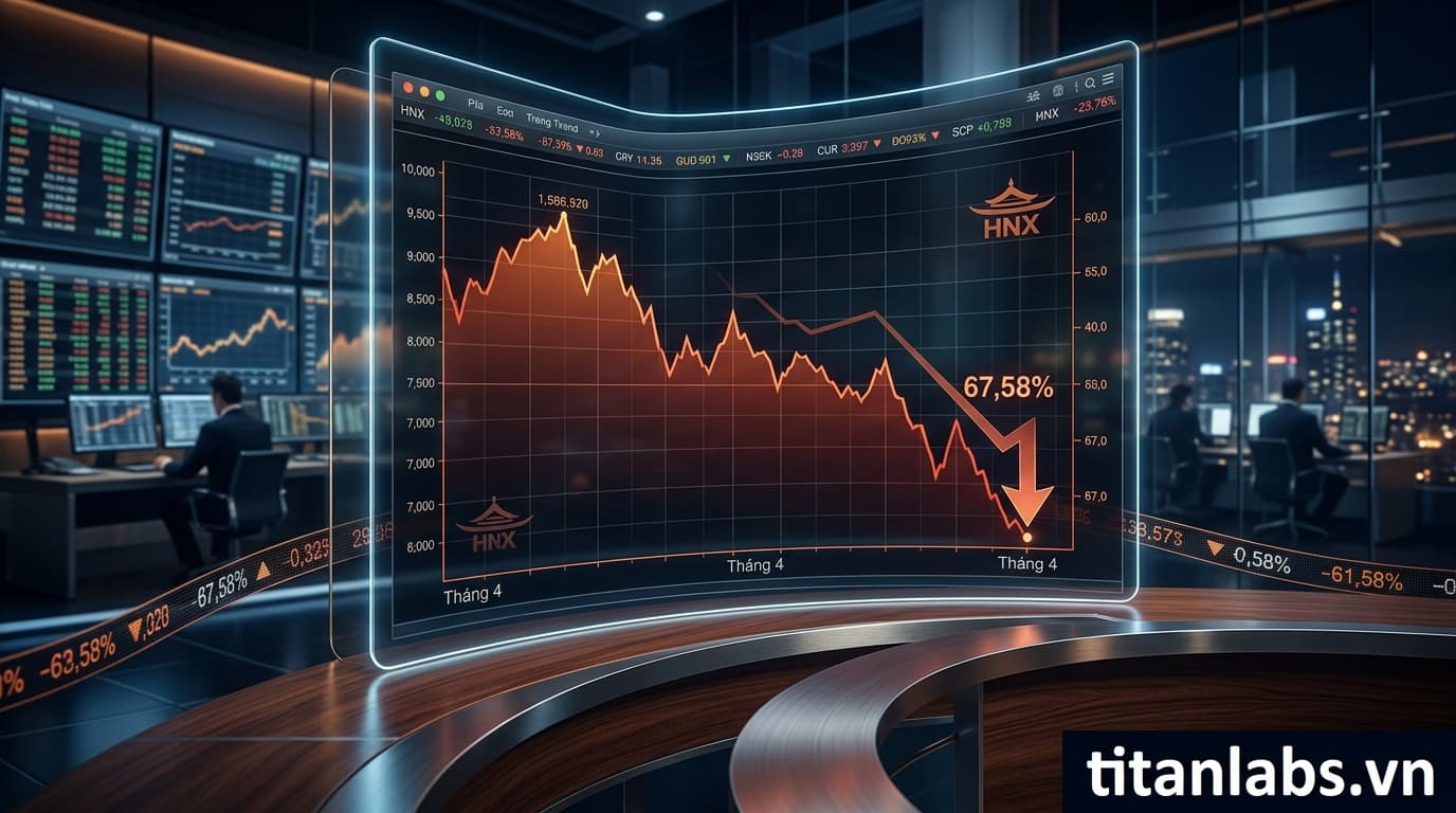 Giao dịch NĐT ngoại trên HNX giảm mạnh 67,58% trong tháng 4