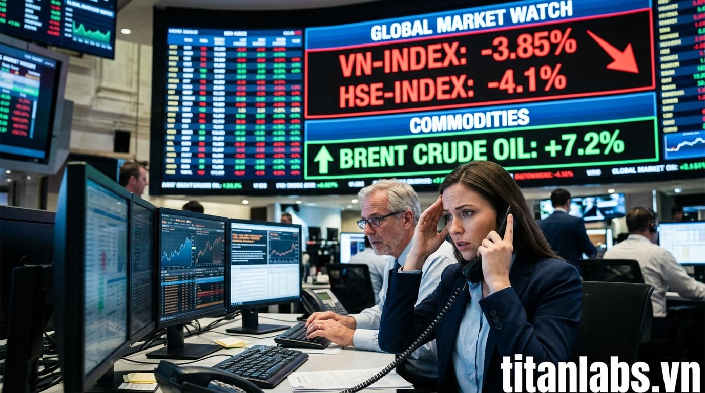 S&P 500, Nasdaq giảm mạnh; dầu tăng vọt