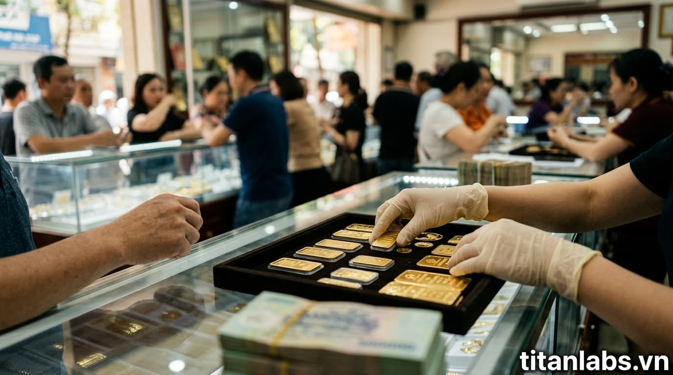 Giá vàng chững lại, cao hơn thế giới 13 triệu