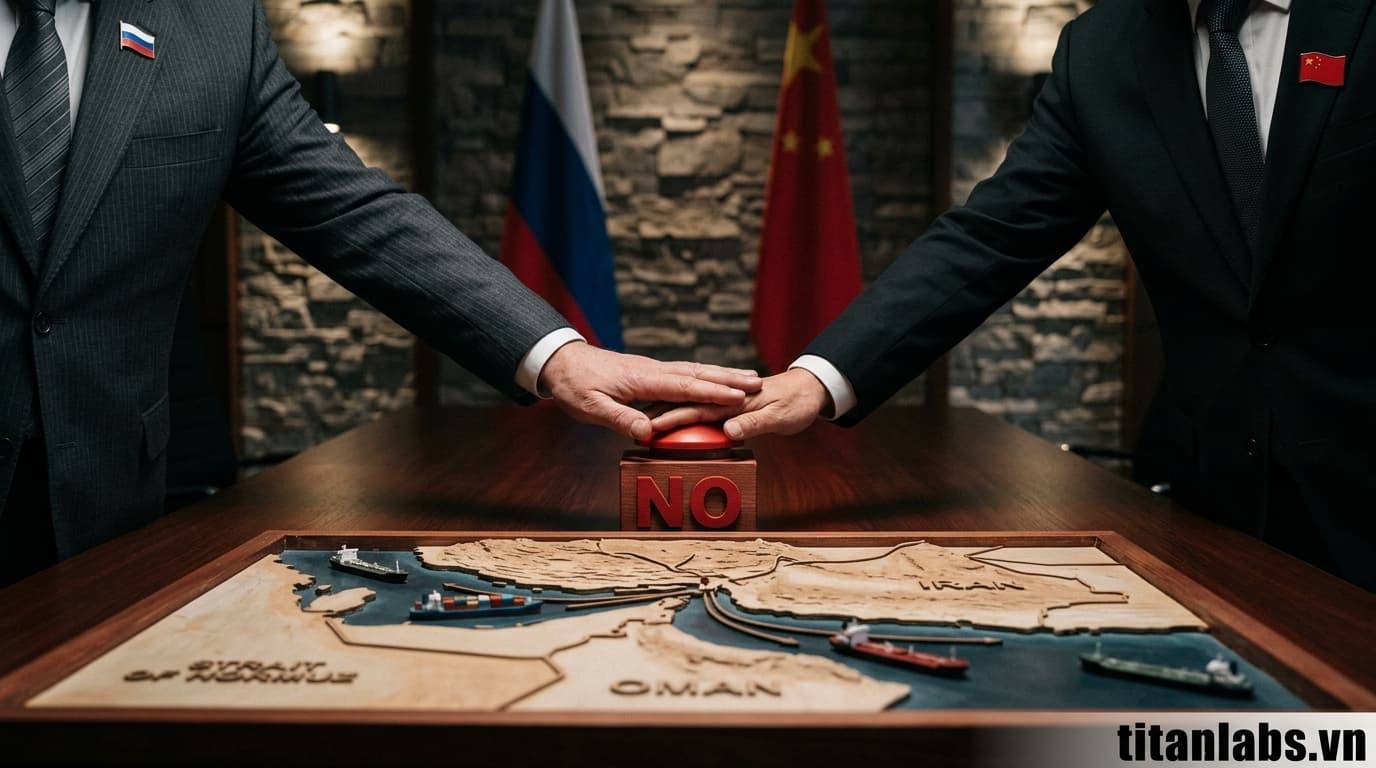 Nga, Trung Quốc phủ quyết nghị quyết Eo biển Hormuz