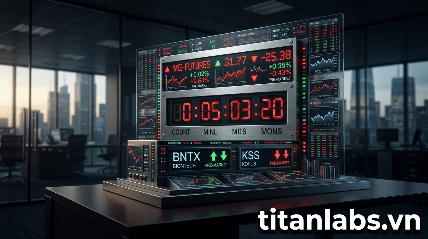 Biến động thị trường Mỹ trước giờ mở cửa: BioNTech, Kohl's...