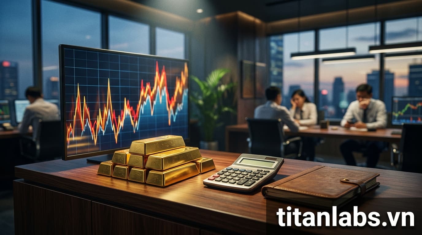 Giá vàng biến động mạnh nhưng thị trường trong nước trầm lắng