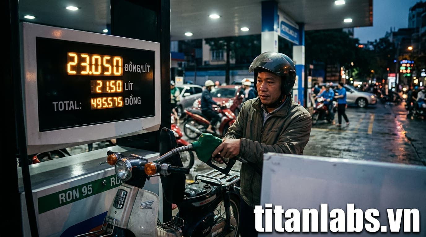 Giá xăng trong nước tăng mạnh, vượt mốc 23.000 đồng/lít