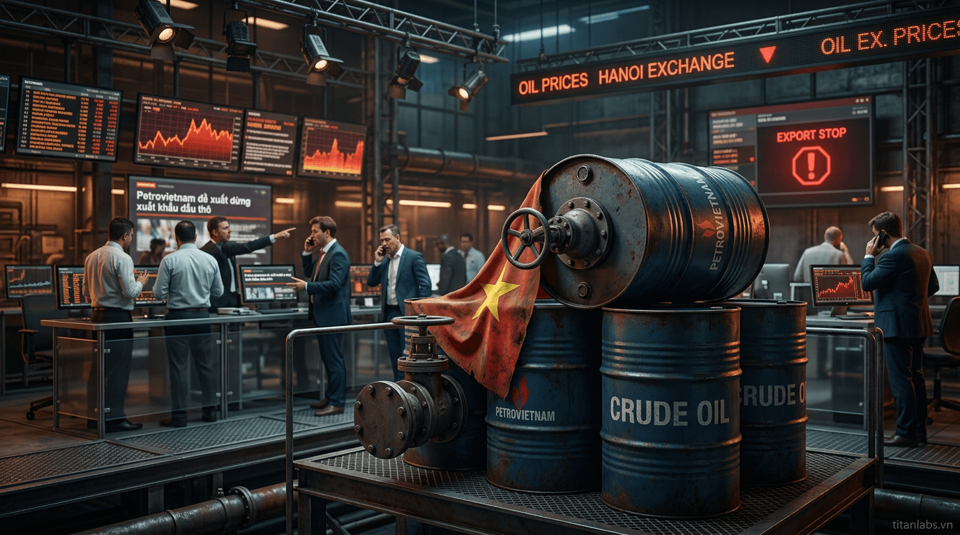 Petrovietnam đề xuất dừng xuất khẩu dầu thô