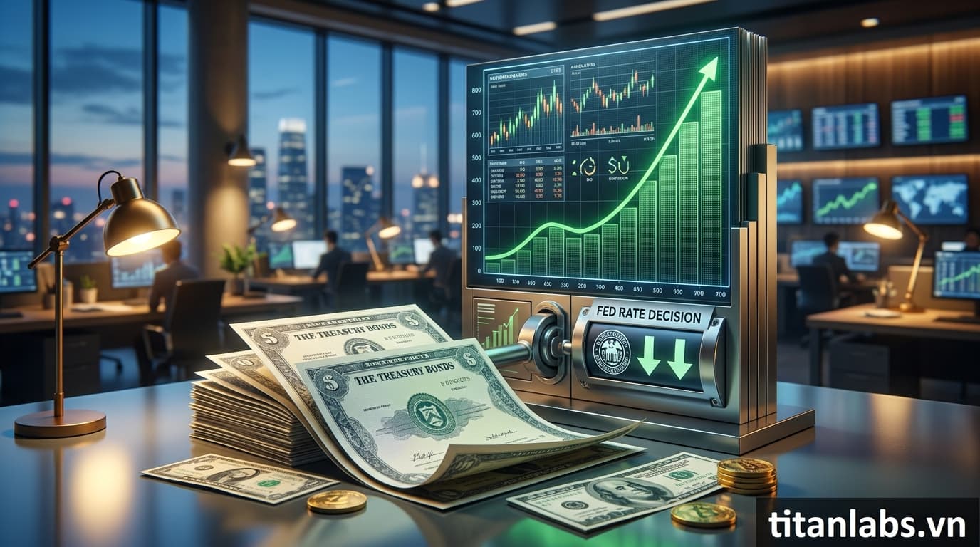 Kho bạc Mỹ tăng giá khi đặt cược Fed giảm lãi suất