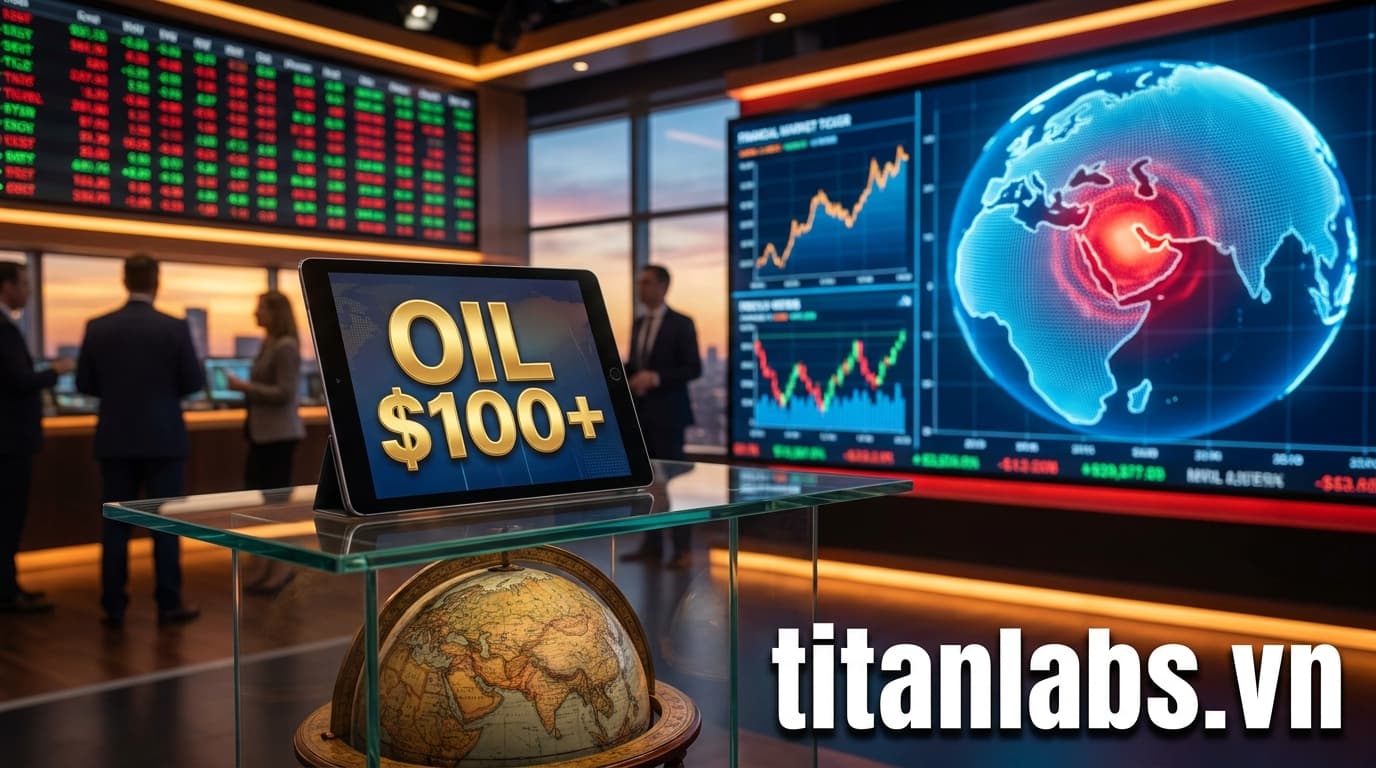 Giá dầu vượt mốc 100 USD/thùng vì căng thẳng Trung Đông