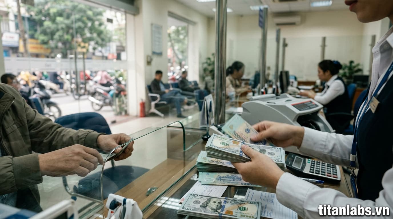Giá USD tự do vượt ngân hàng sau 4 tháng