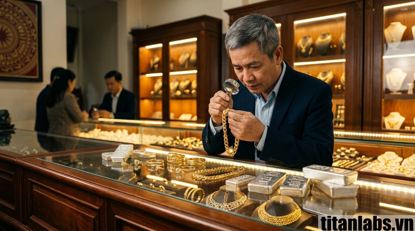 Hà Nội tăng cường kiểm tra doanh nghiệp kinh doanh vàng bạc