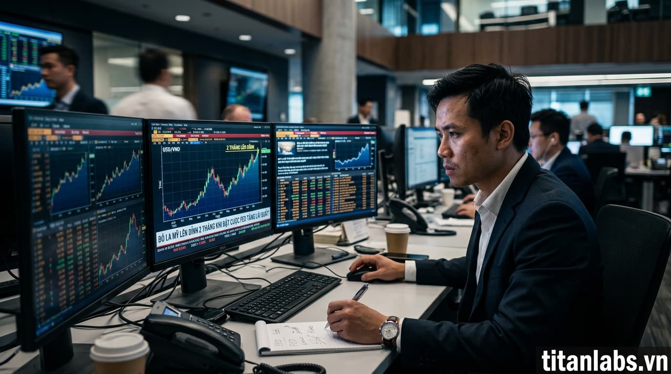 Đô la Mỹ lên đỉnh 2 tháng khi đặt cược FED tăng lãi suất