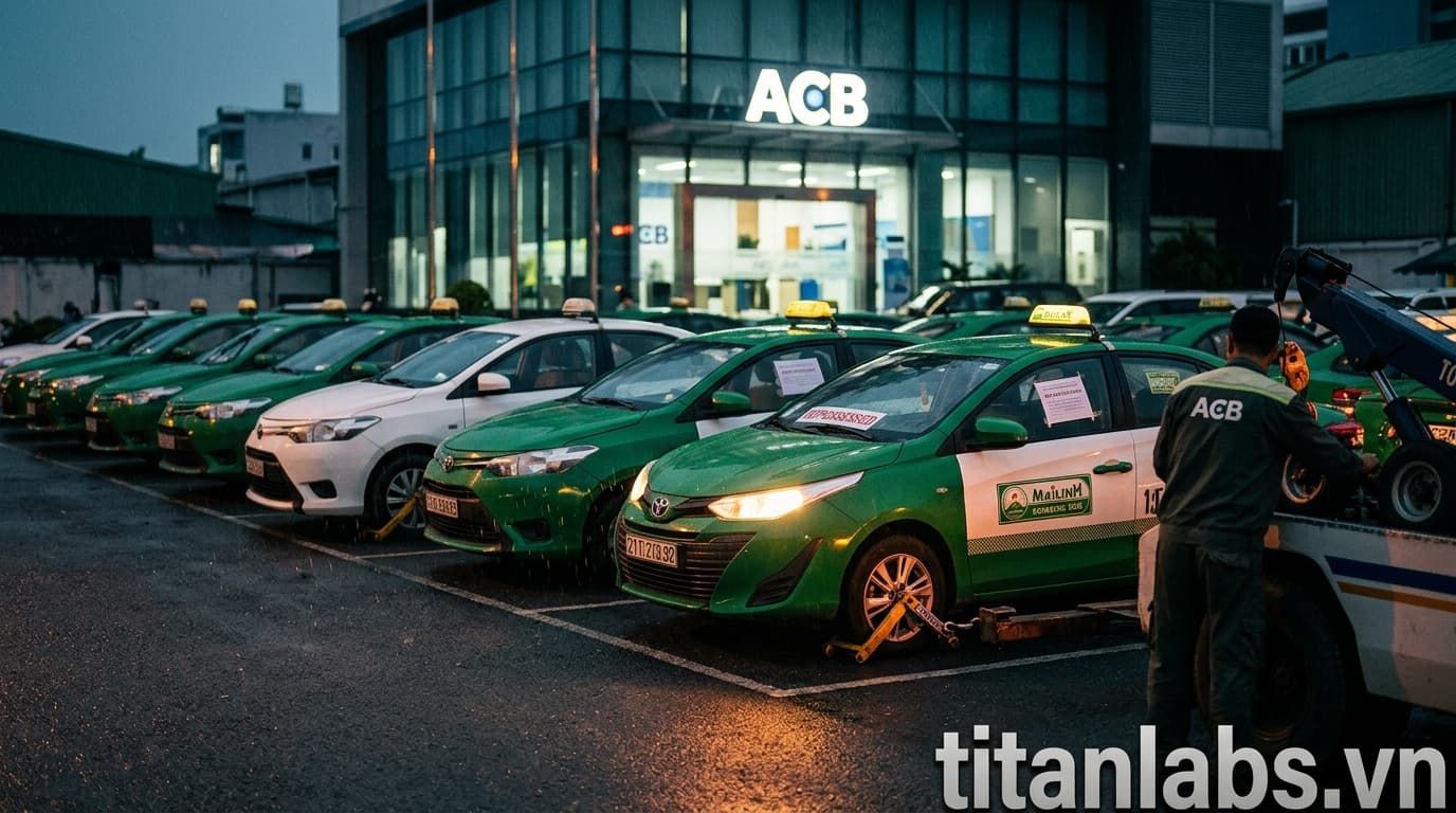 Ngân hàng ACB xiết nợ loạt ô tô của taxi Mai Linh