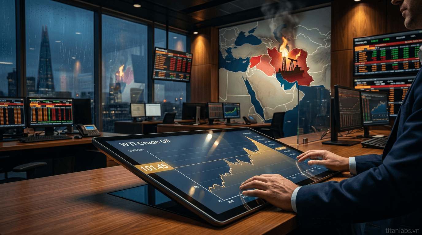 Giá dầu vượt 100 USD/thùng do xung đột Iran