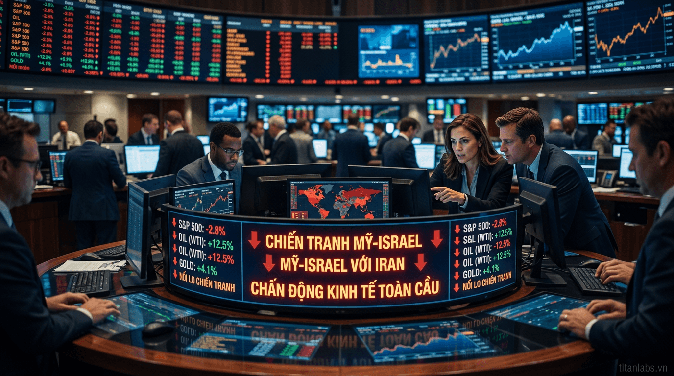 Chiến tranh Mỹ-Israel với Iran chấn động kinh tế toàn cầu