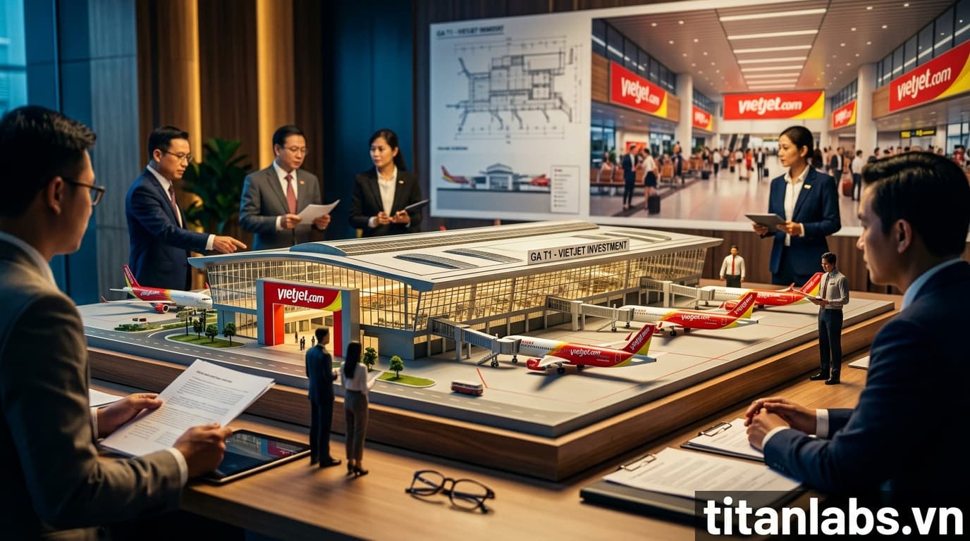 Vietjet đề xuất đầu tư, thuê dài hạn Ga T1 Tân Sơn Nhất