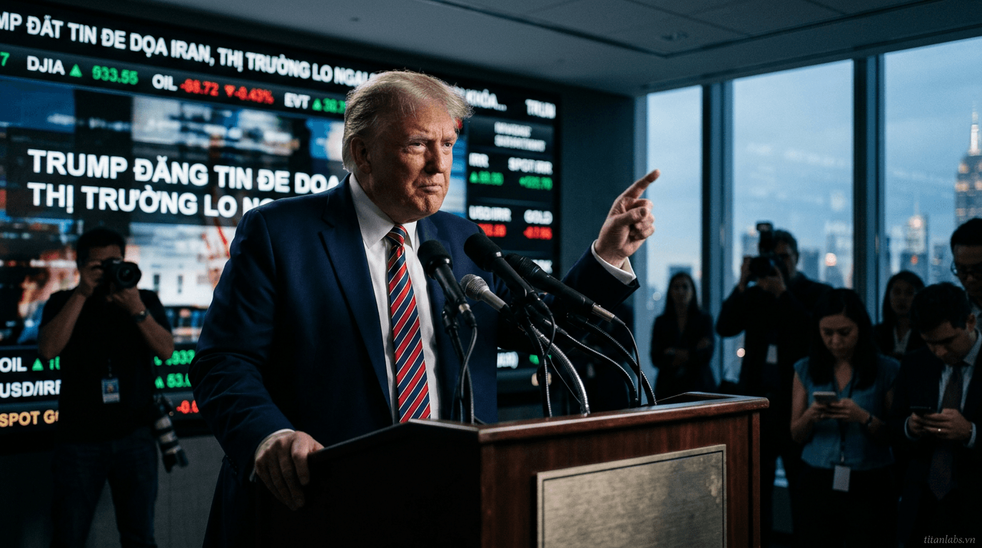 Trump đăng tin đe dọa Iran, thị trường lo ngại