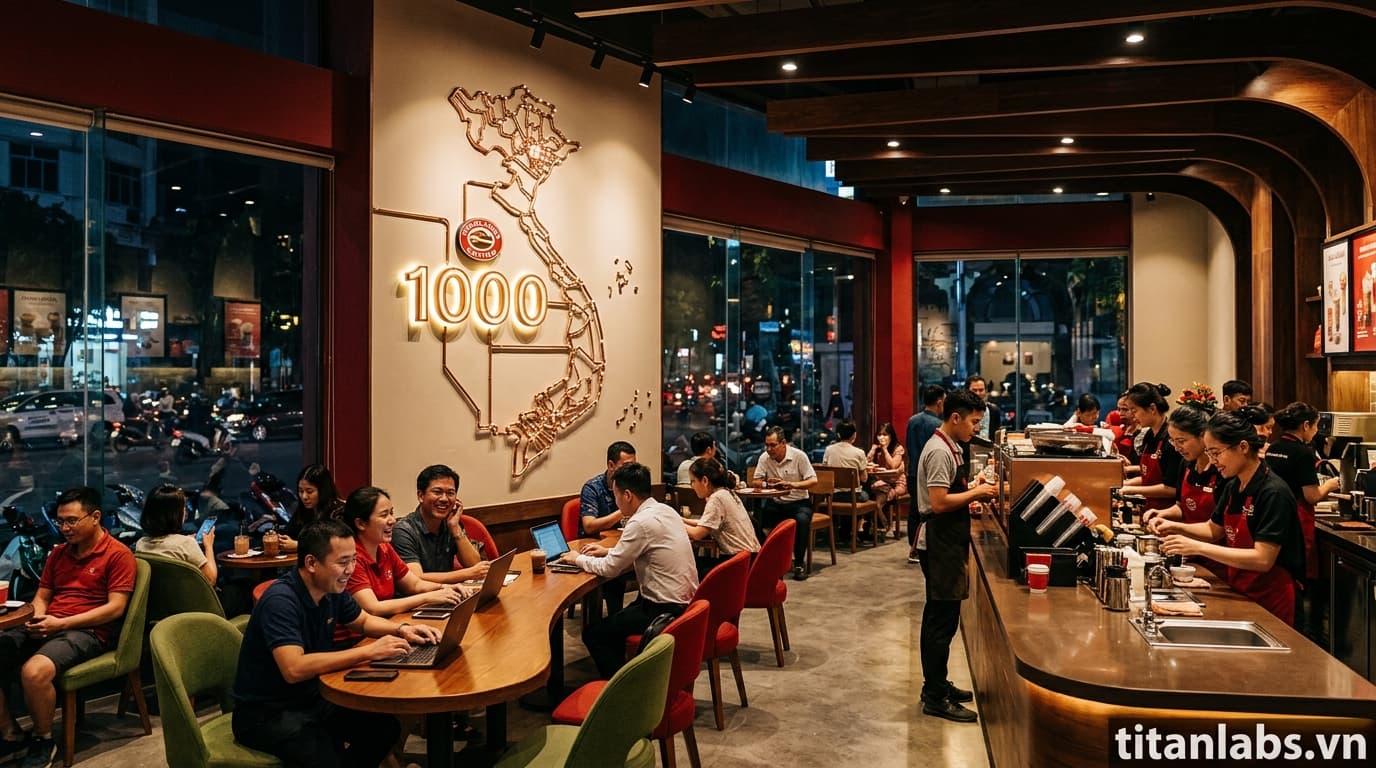 Highlands Coffee đạt 1.000 cửa hàng tại Việt Nam