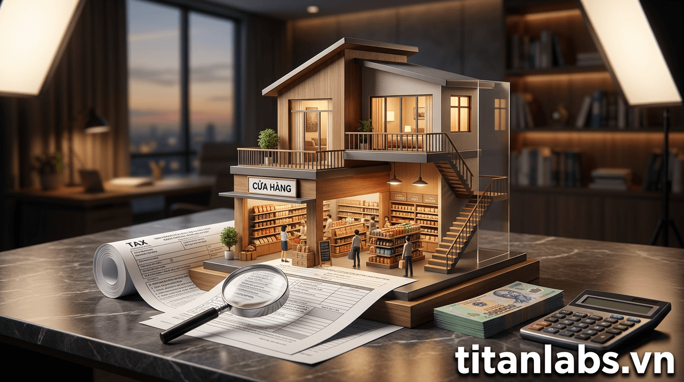 Hướng dẫn tính thuế cho hộ vừa cho thuê nhà, vừa buôn bán