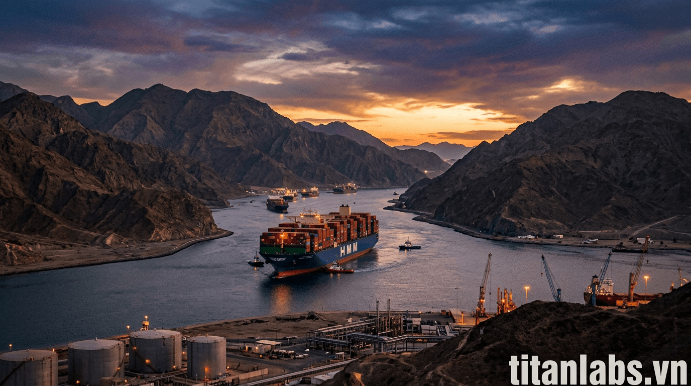 Ảnh hưởng gián đoạn Eo biển Hormuz tới vận tải biển