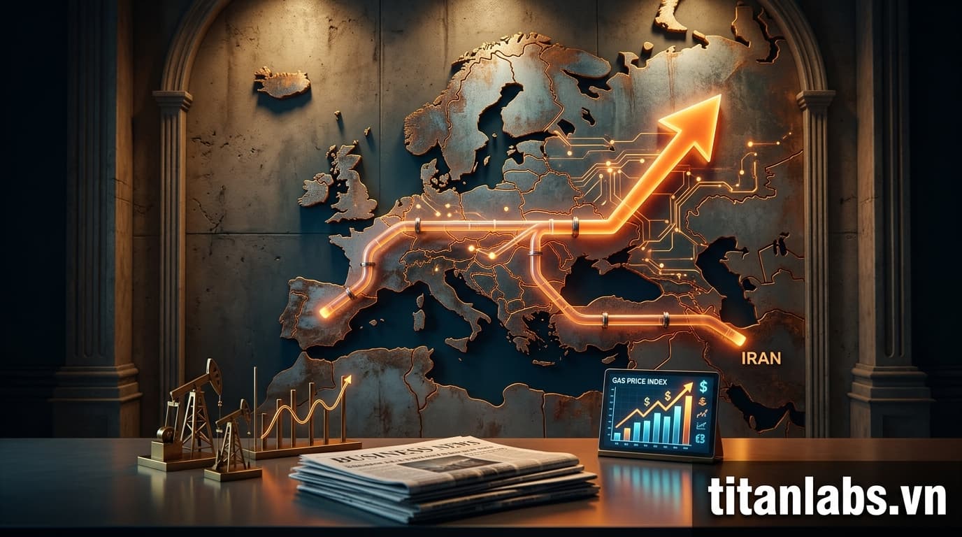 Giá khí đốt châu Âu tăng do bất ổn tại Iran
