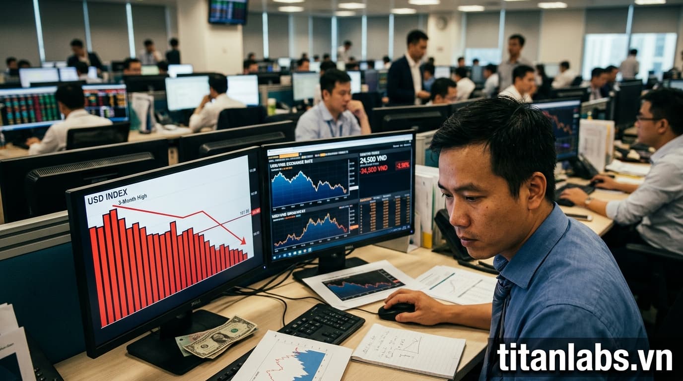 Đồng USD xuống thấp nhất 3 tháng, tỷ giá USD/VND hạ nhiệt