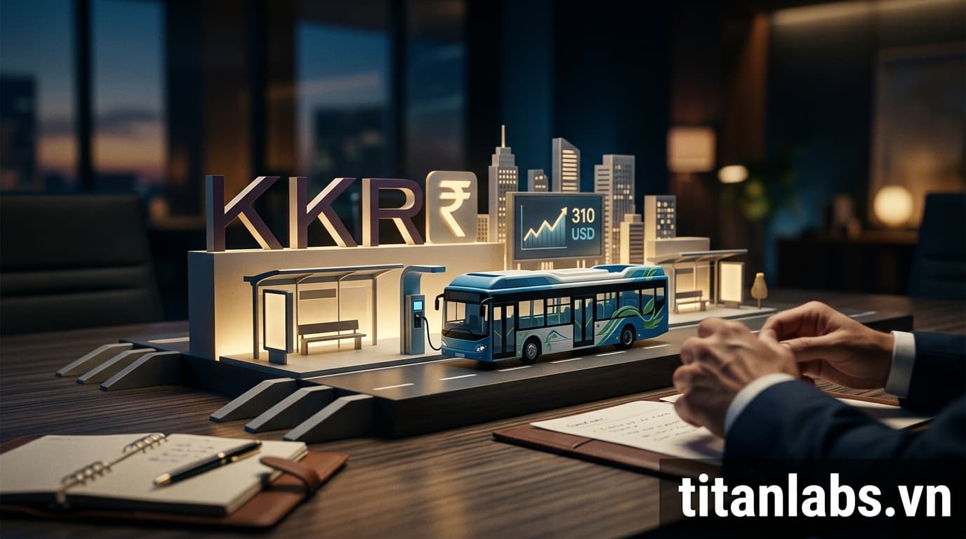 KKR đầu tư 310 triệu USD vào nền tảng xe buýt điện Ấn Độ