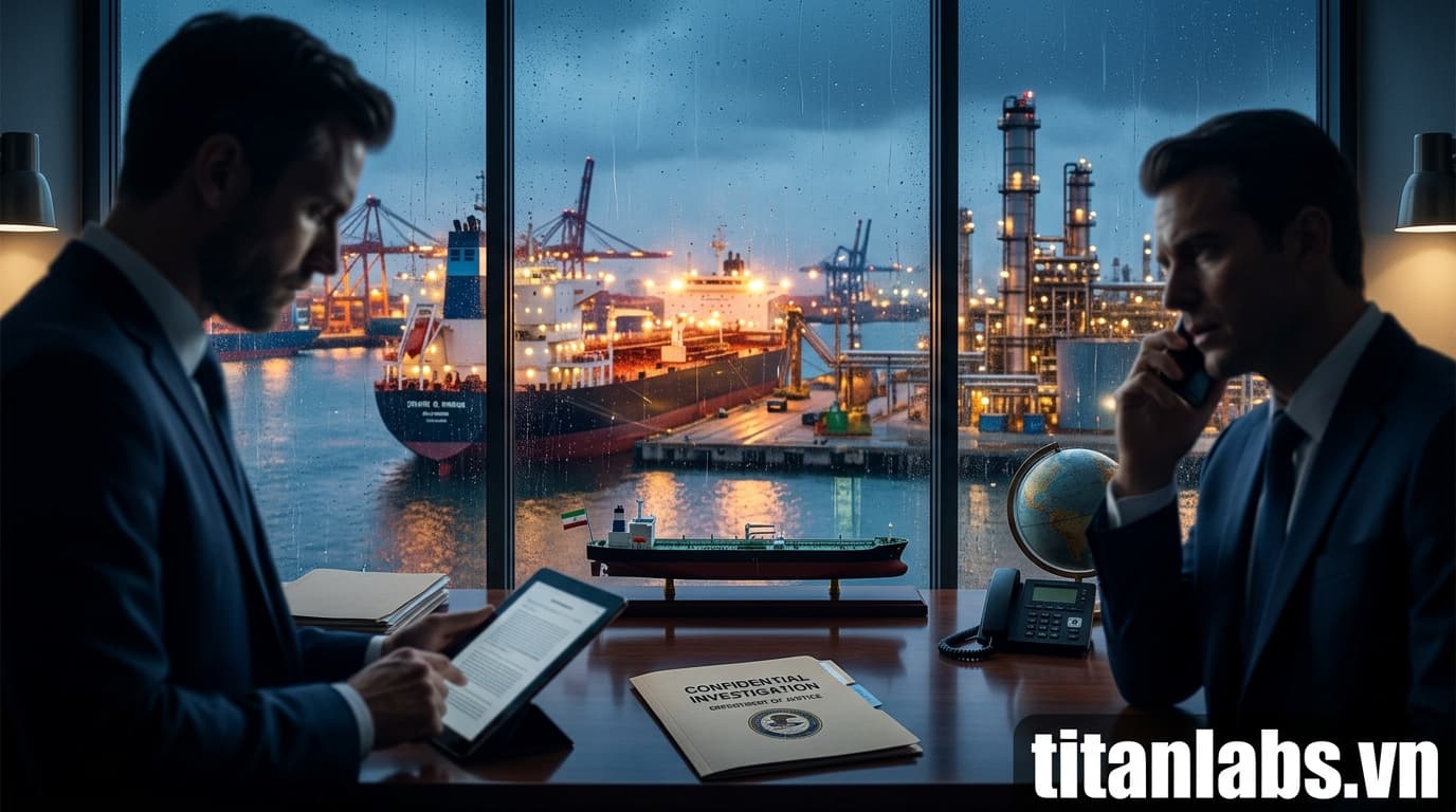 DOJ điều tra giao dịch dầu mỏ đáng ngờ liên quan Iran