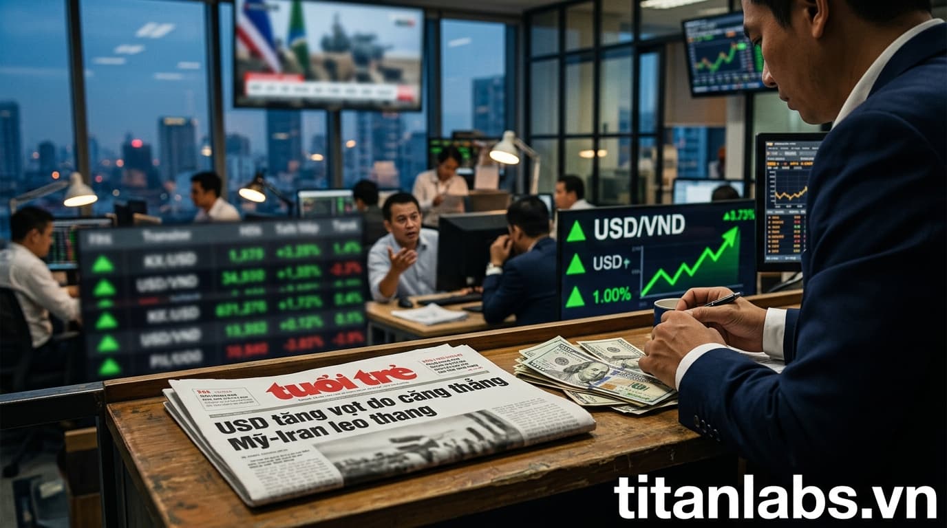 USD tăng vọt do căng thẳng Mỹ-Iran leo thang