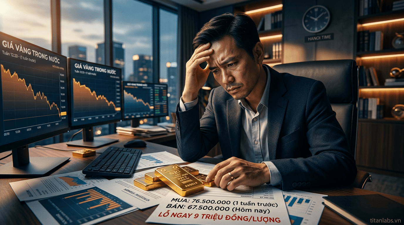 Người mua lỗ ngay 9 triệu đồng/lượng sau một tuần mua vàng