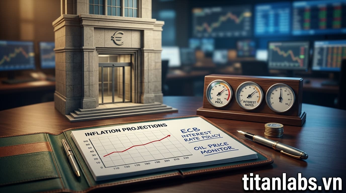 ECB Chưa Thấy Cần Tăng Lãi Suất Dù Dầu Tăng