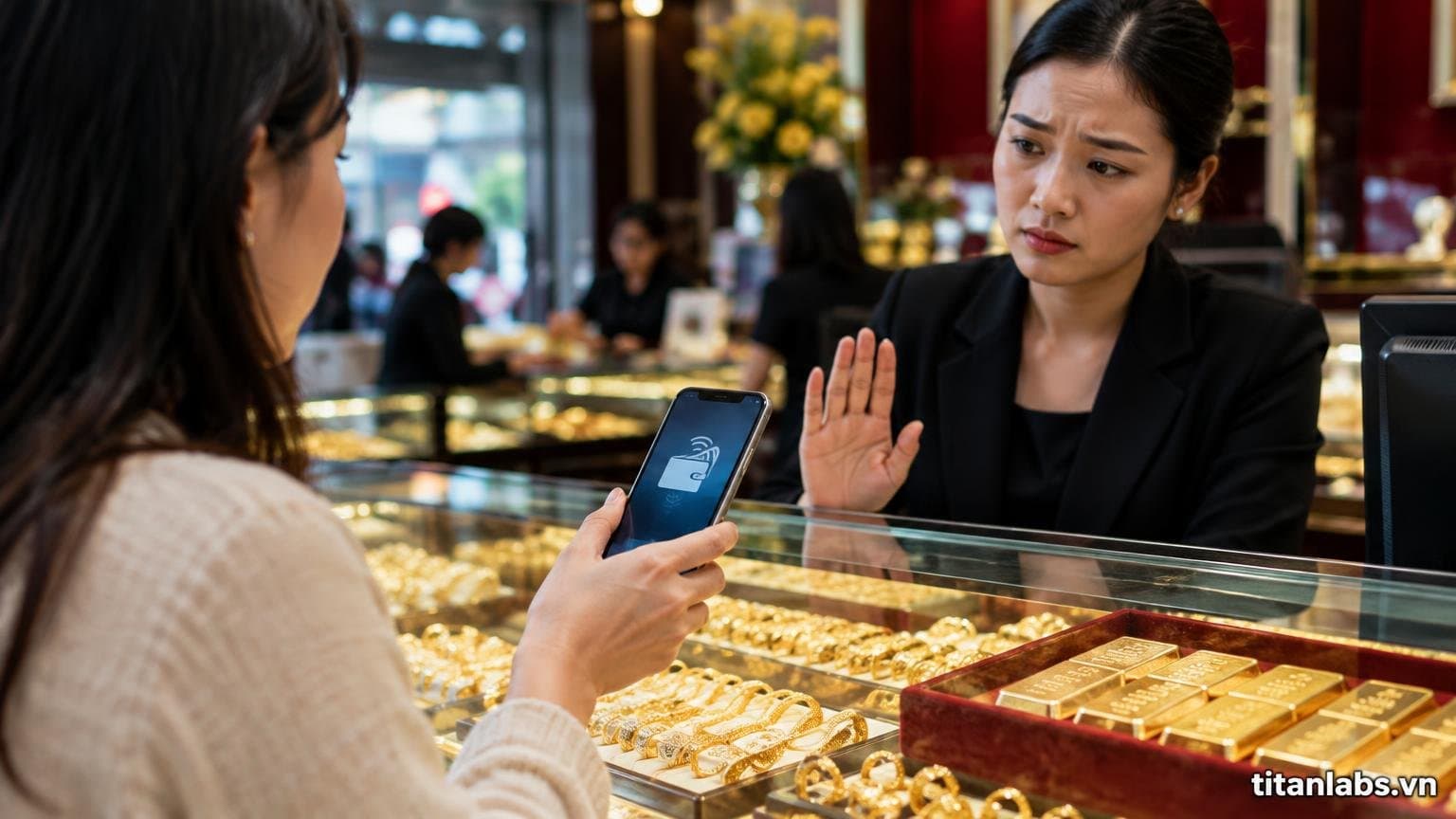 Vì sao tiệm vàng ngại nhận ví điện tử dù luật đã cho phép?