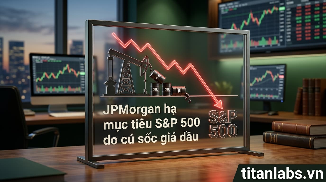 JPMorgan hạ mục tiêu S&P 500 do cú sốc giá dầu
