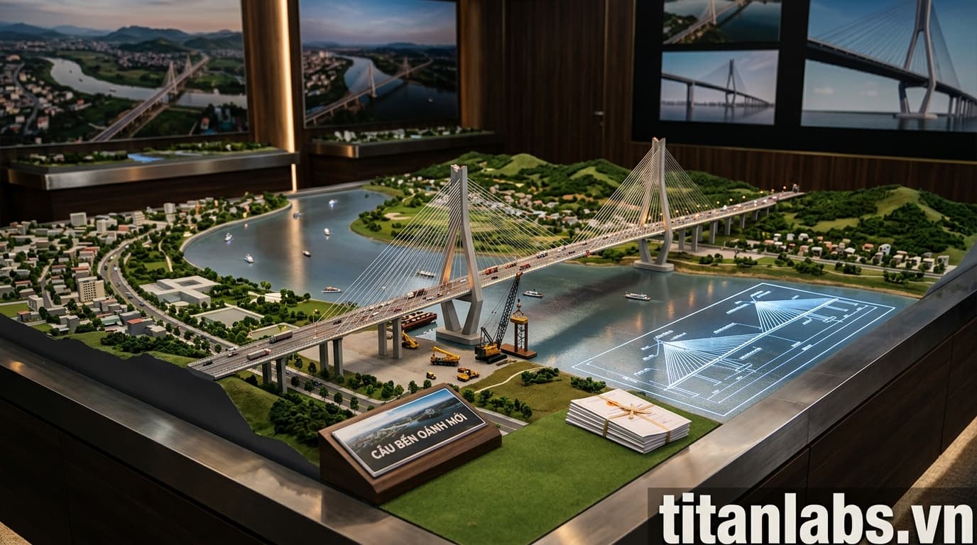Thái Nguyên đầu tư hơn 2.082 tỷ đồng xây cầu Bến Oánh mới