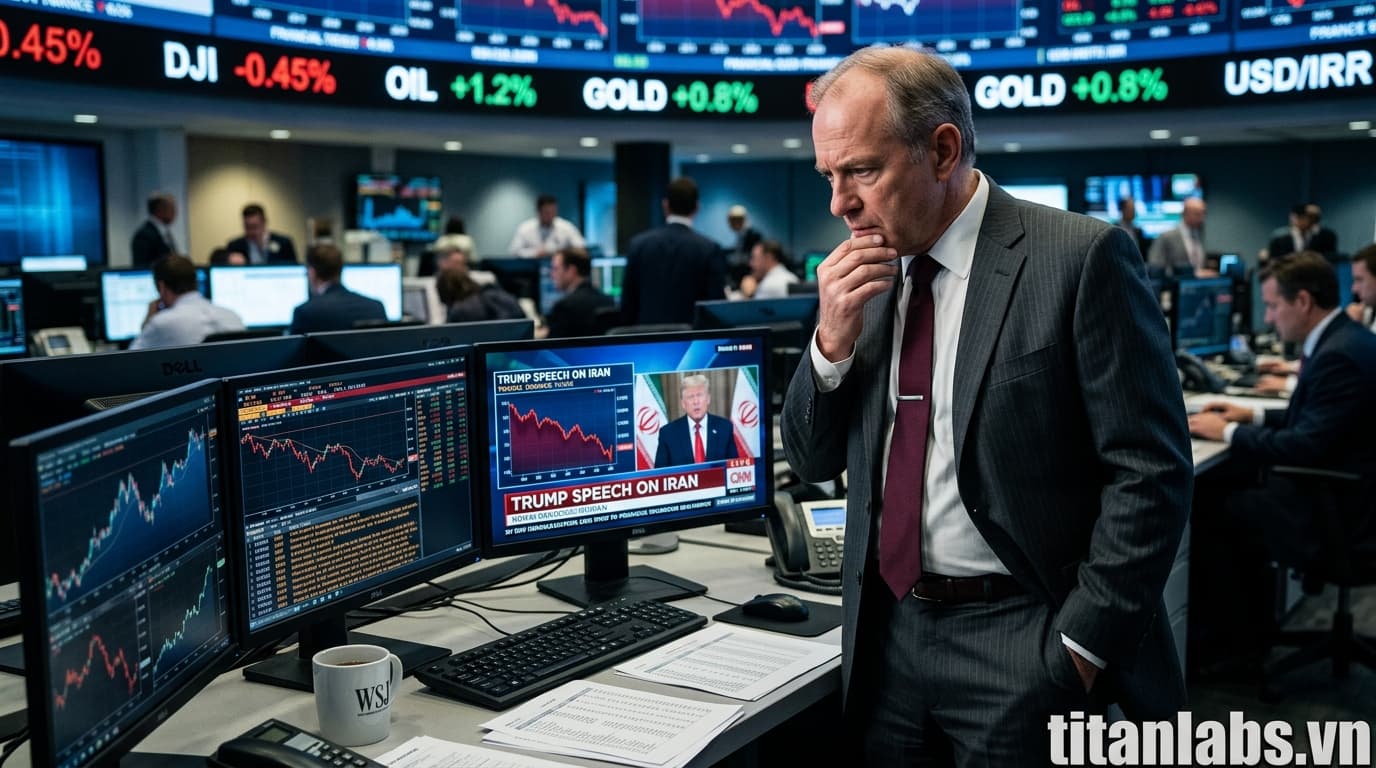 Thị trường lo lắng trước bài phát biểu của Trump về Iran