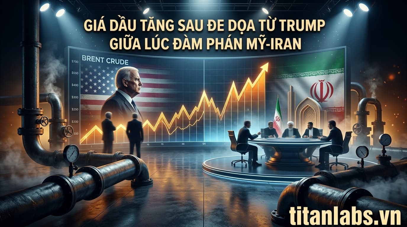 Giá dầu tăng sau đe dọa từ Trump giữa lúc đàm phán Mỹ-Iran