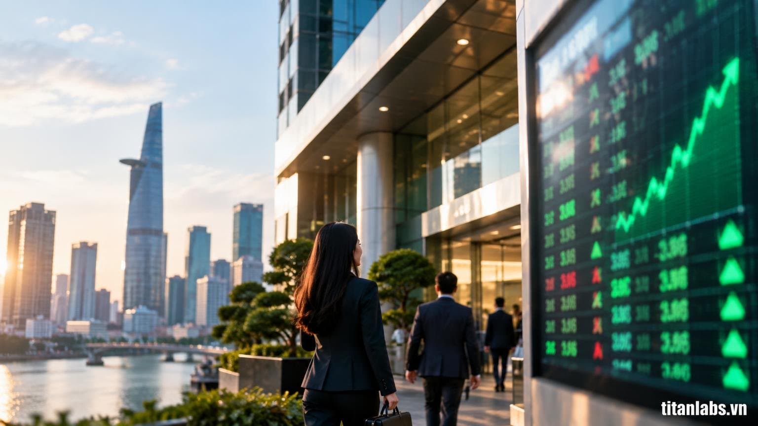 Cổ phiếu ngân hàng kéo VN-Index tăng hơn 13 điểm