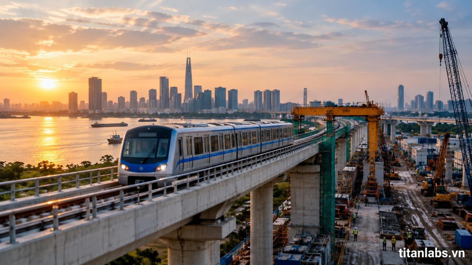 Metro Bến Thành - Cần Giờ tăng tốc thi công