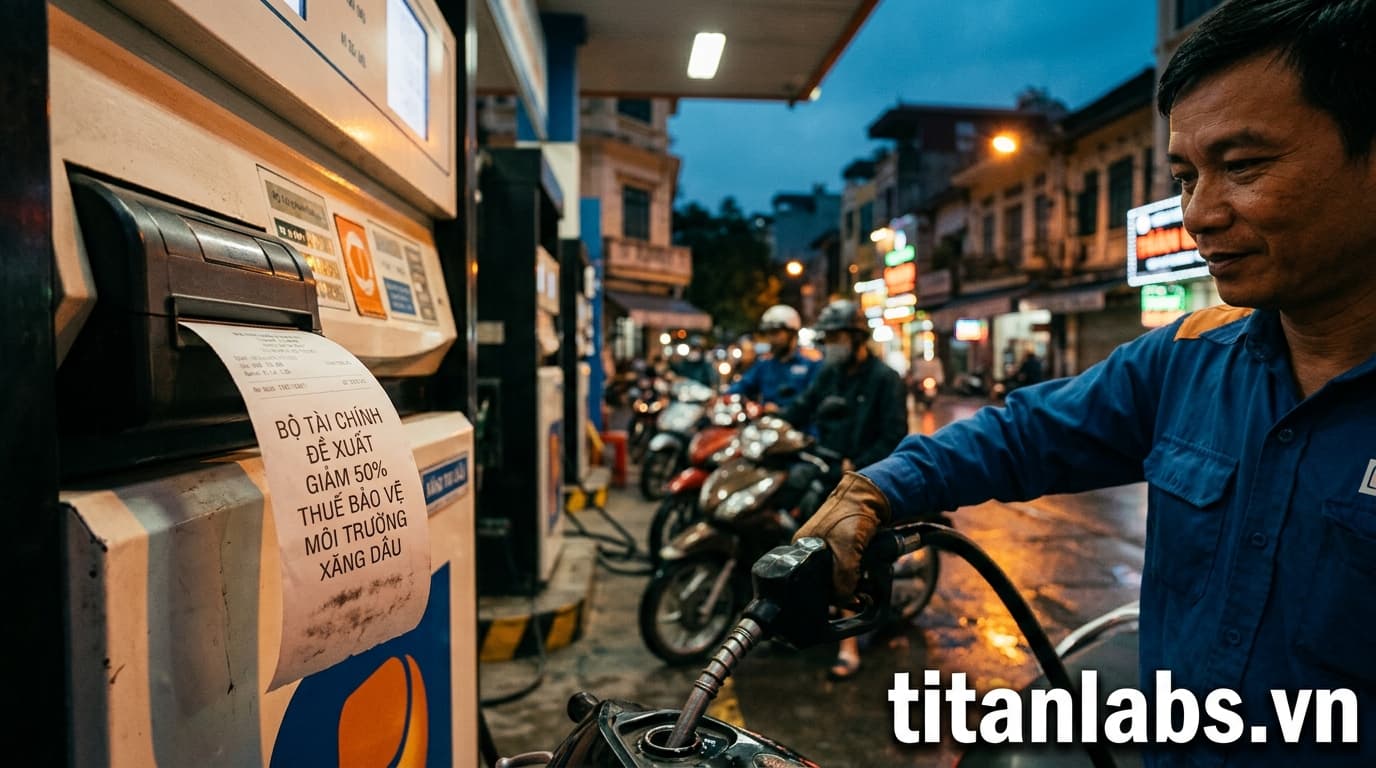 Bộ Tài chính đề xuất giảm 50% thuế bảo vệ môi trường xăng dầu