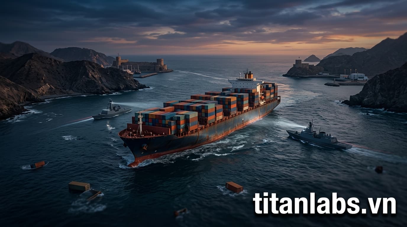 Vận tải qua Hormuz ngừng trệ vì căng thẳng leo thang