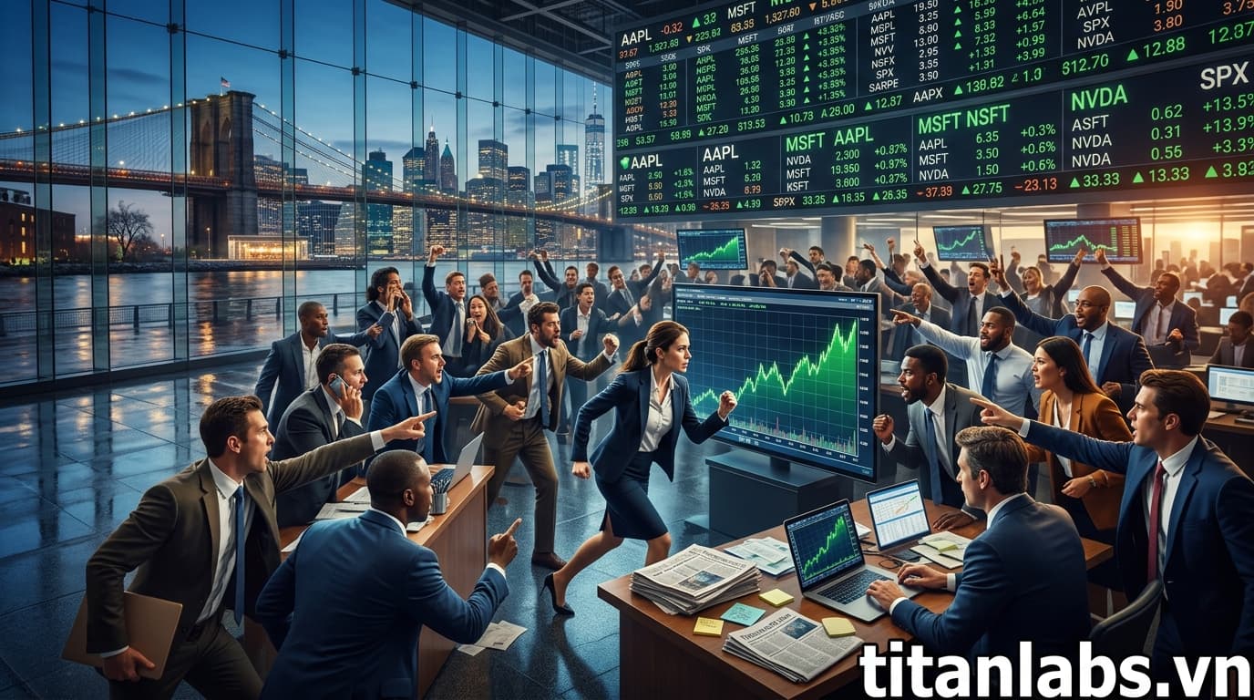 NĐT đổ xô vào cổ phiếu Mỹ, 'TINA' trở lại