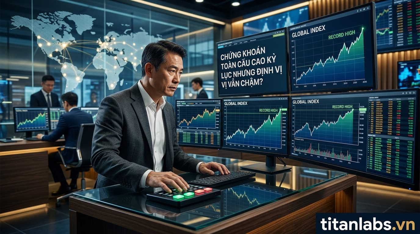 Chứng khoán toàn cầu cao kỷ lục nhưng định vị vẫn chậm?